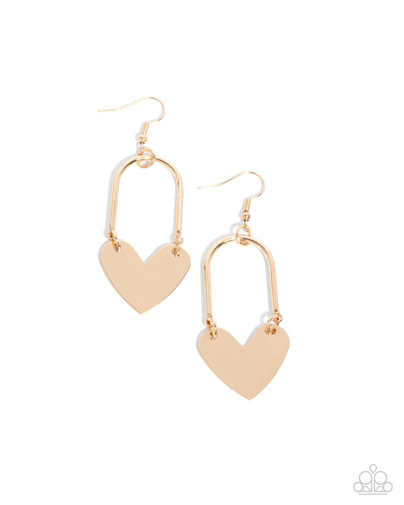 Lady Locket - Gold - Paparazzi