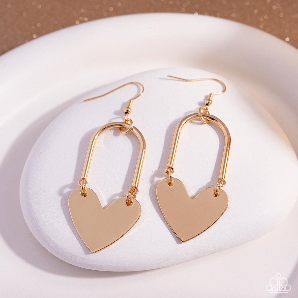 Lady Locket - Gold - Paparazzi