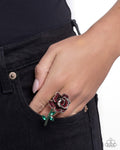 Boutonniere Bling - Red - Paparazzi