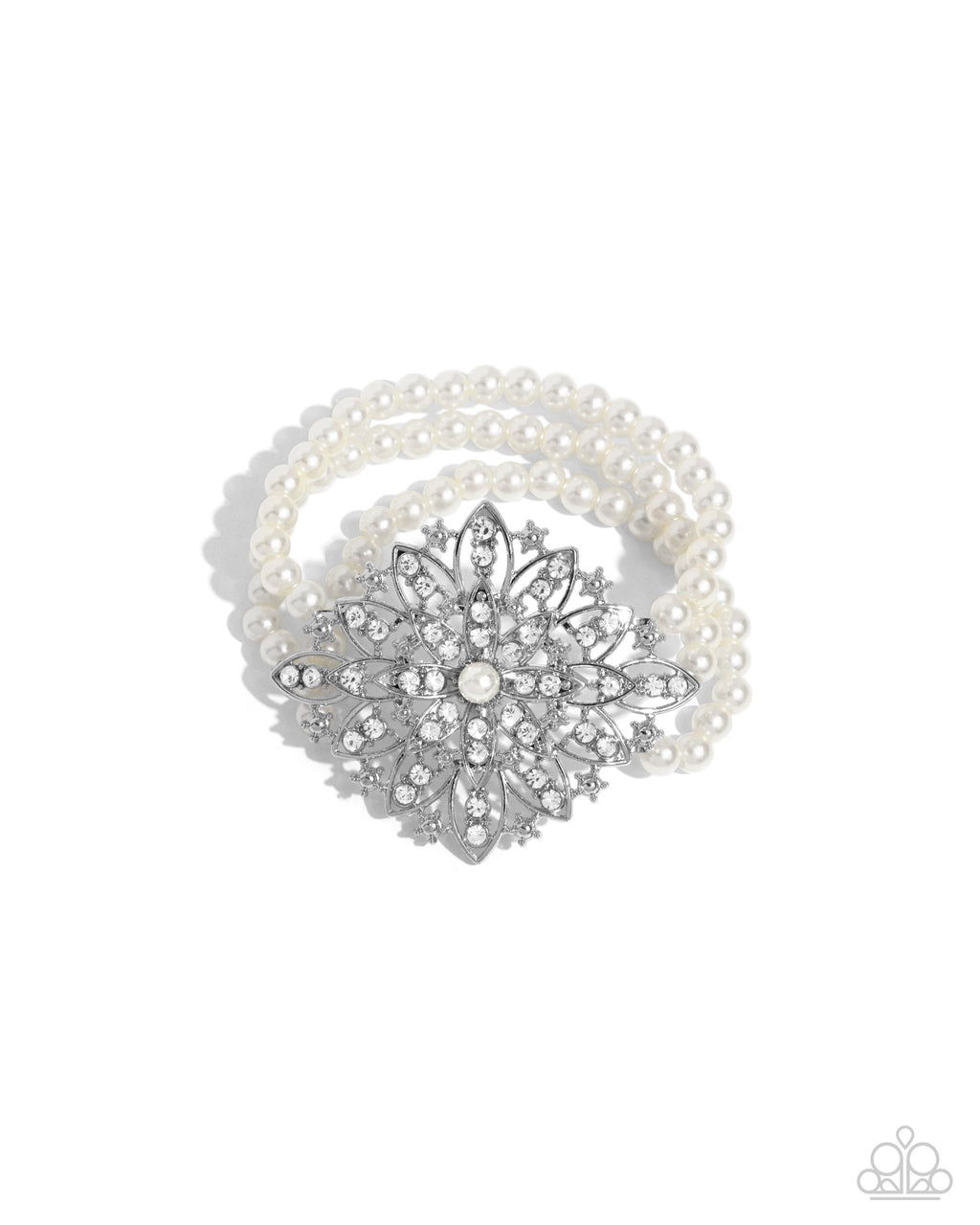Flattering Florals - White - Paparazzi