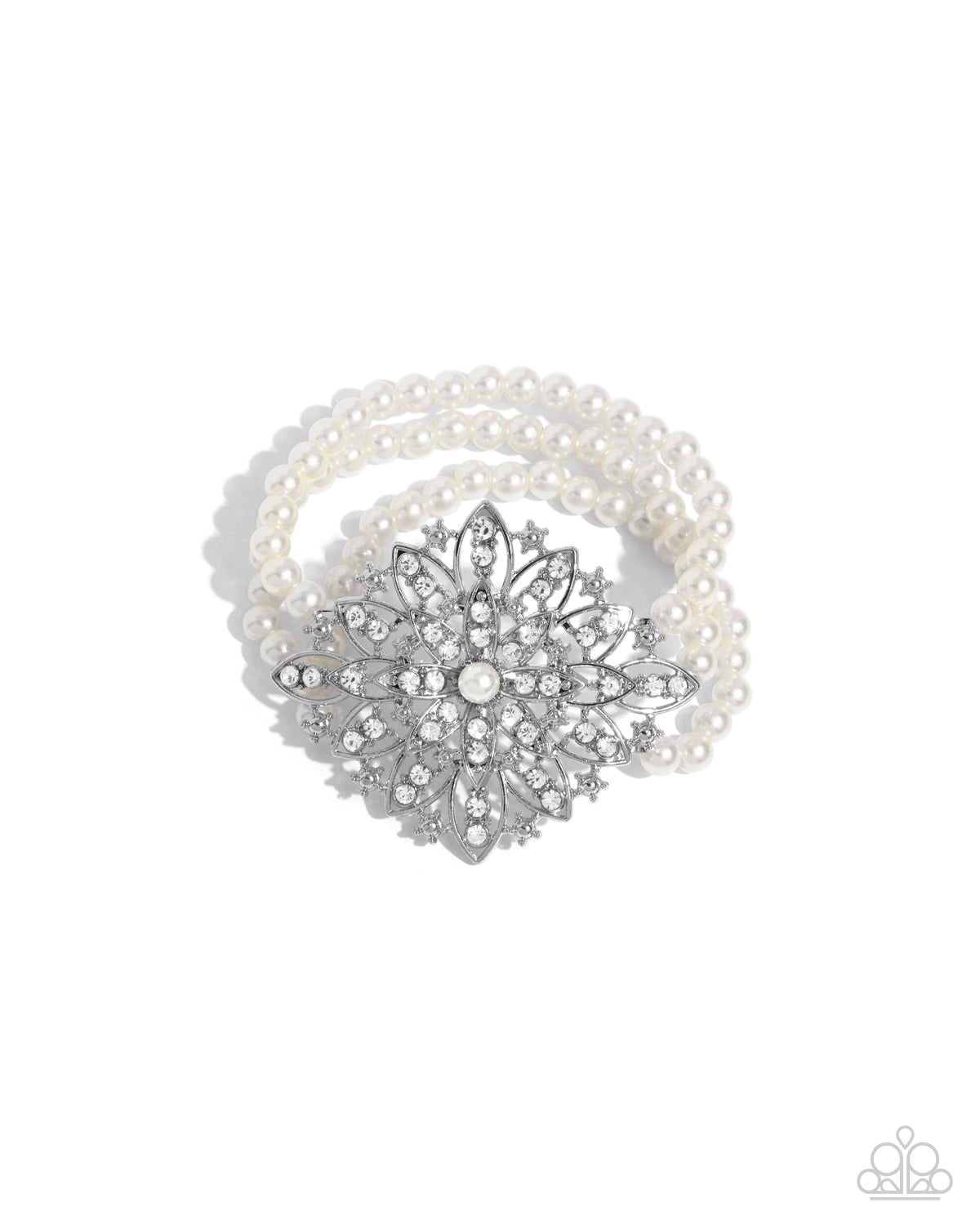 Flattering Florals - White - Paparazzi