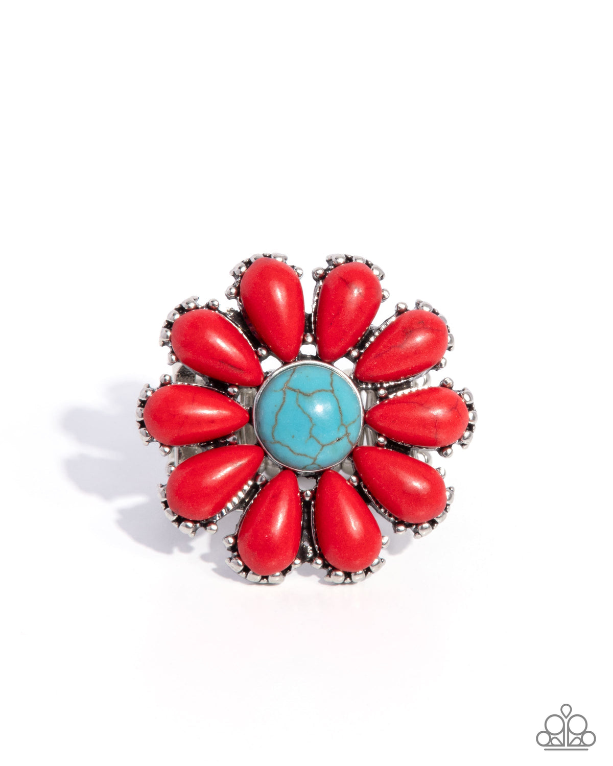 Firm Florals - Red - Paparazzi