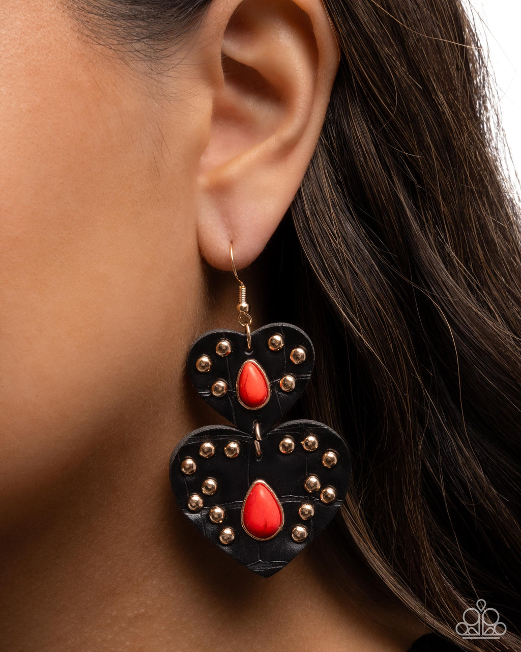 Studded Sister - Red - Paparazzi