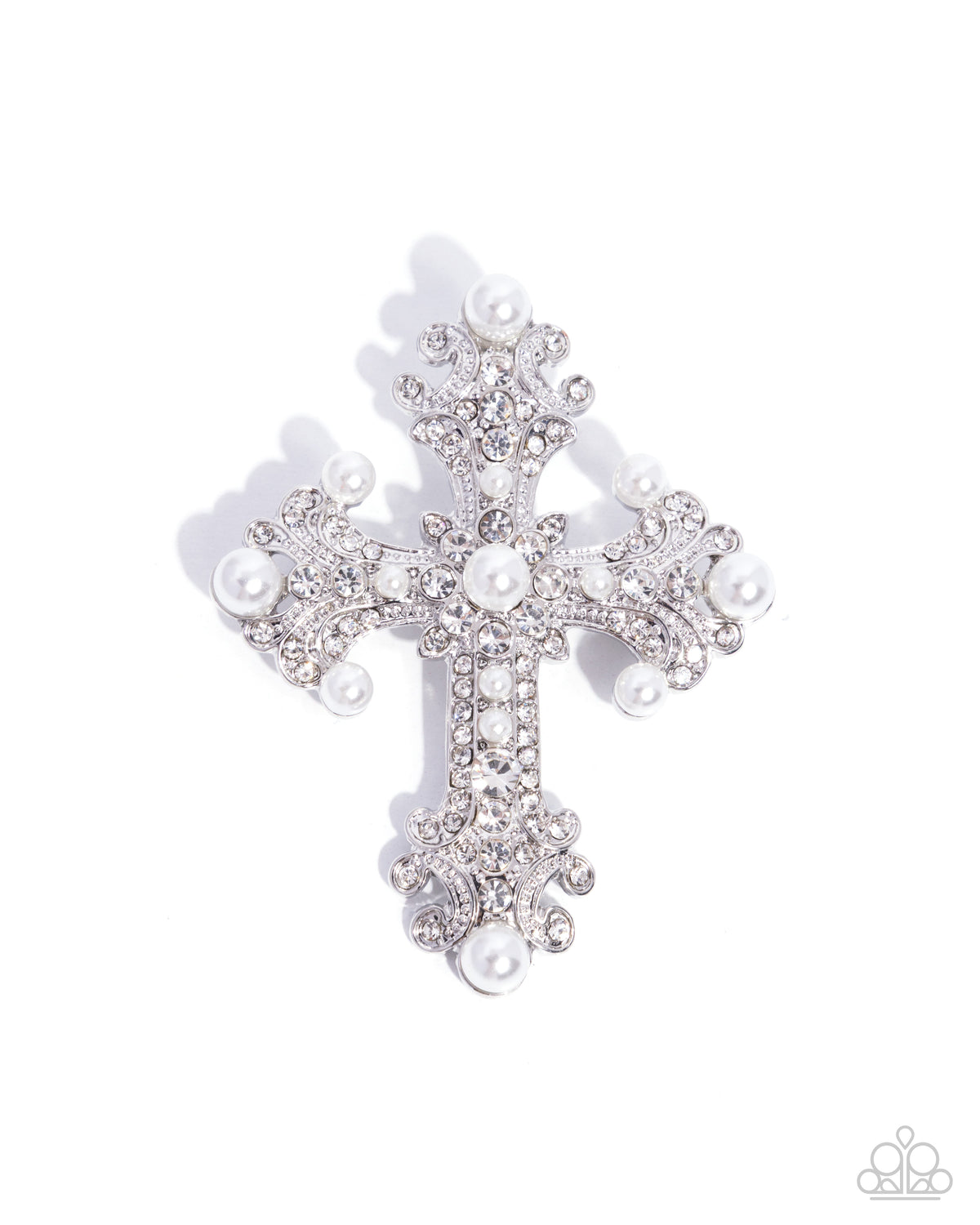 Candescent Cross - White - Paparazzi