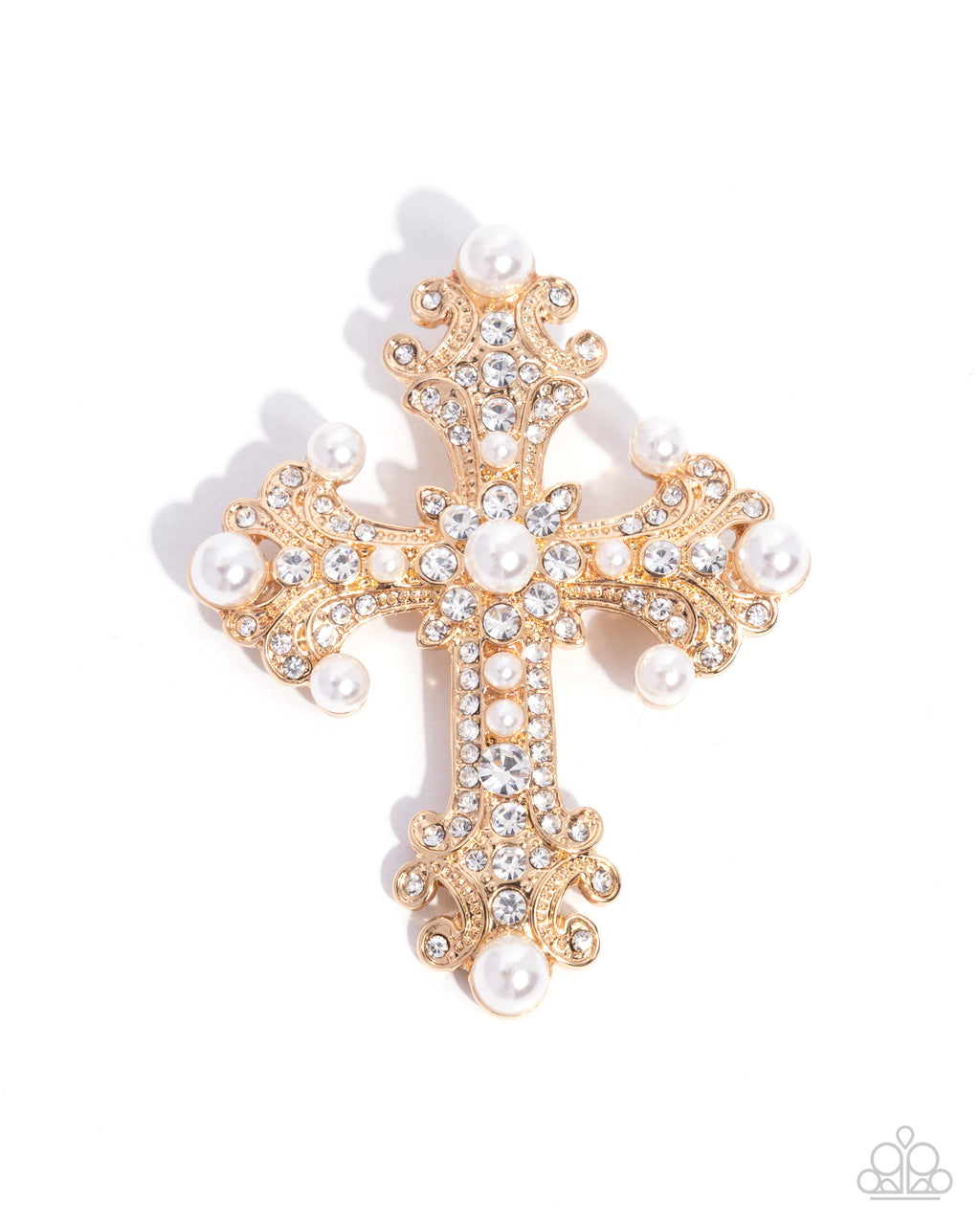 Candescent Cross - Gold - Paparazzi
