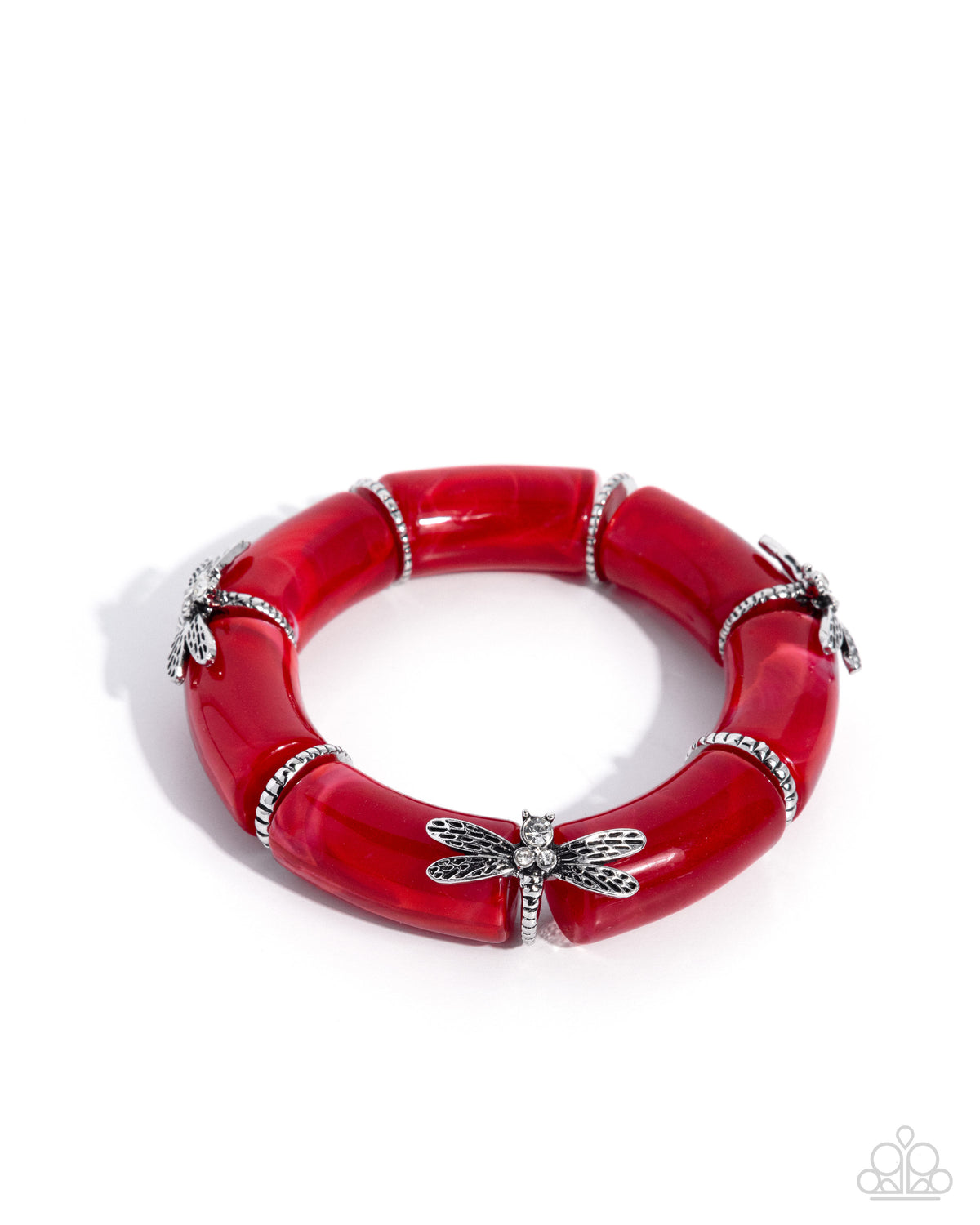 Delicate Dragonfly - Red - Paparazzi