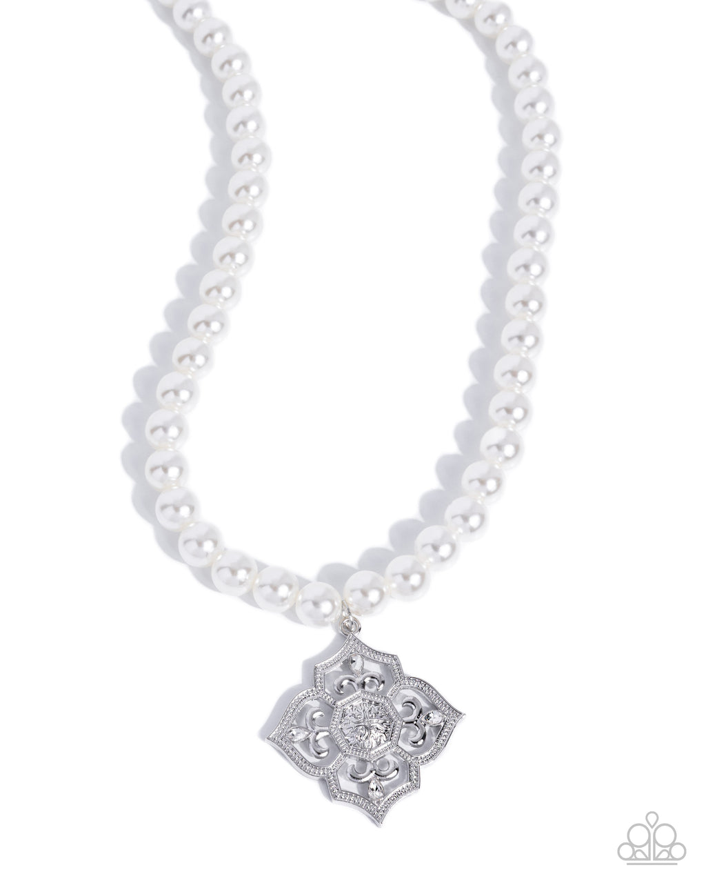 Adorable Art Deco - White - Paparazzi