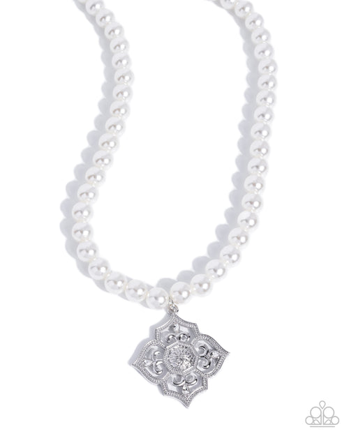 Adorable Art Deco - White - Paparazzi